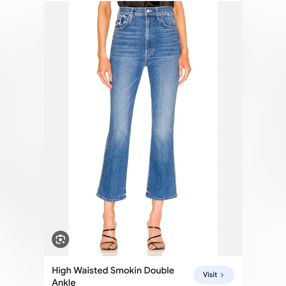 Mother High Waisted Smokin Double Ankle Jeans - Size 27